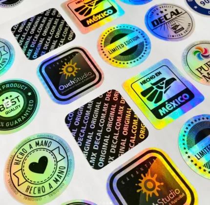 Stiker vinil Holografico